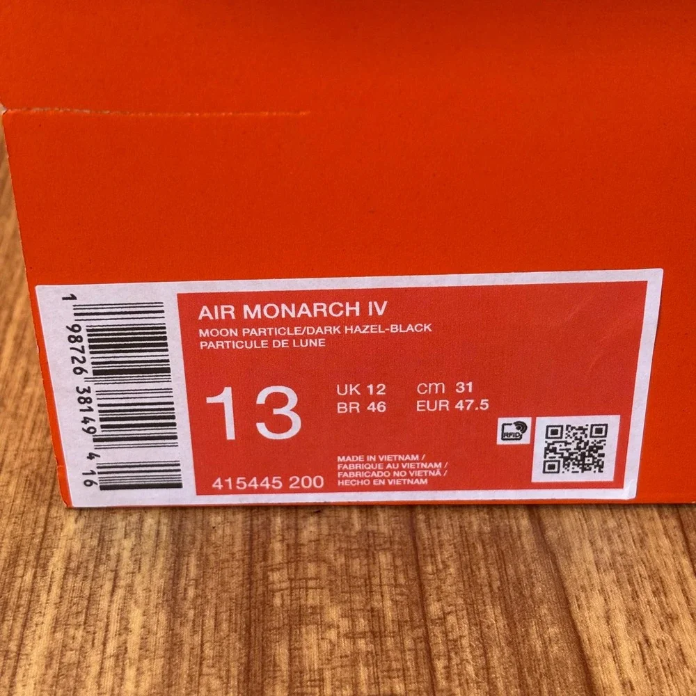 Nike Air Monarch IV Mens 13 Moon Particle Dark Hazel Training Shoe NEW